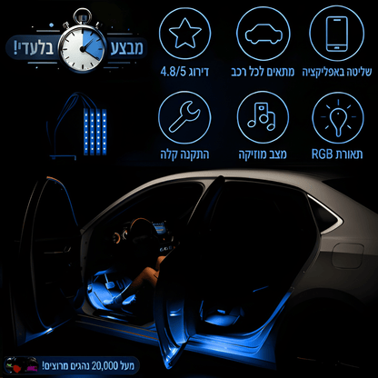 LuxeRoadX™ תאורת פנימית לרכב