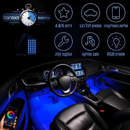 LuxeRoadX™ תאורת פנימית לרכב