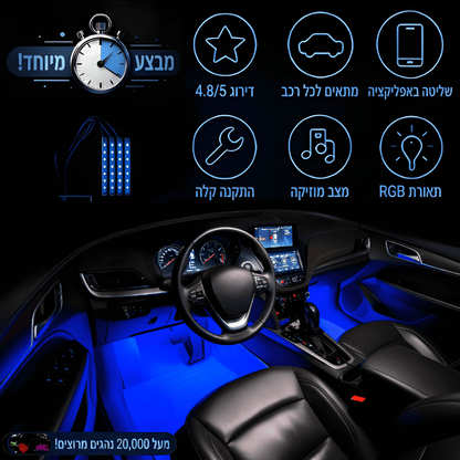 LuxeRoadX™ תאורת פנימית לרכב