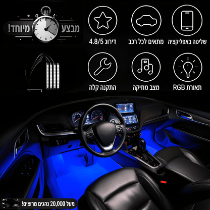 LuxeRoadX™ תאורת פנימית לרכב