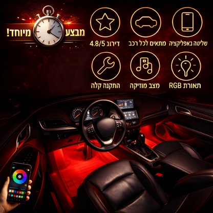 LuxeRoadX™ תאורת פנימית לרכב