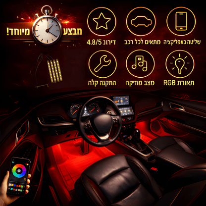 LuxeRoadX™ תאורת פנימית לרכב